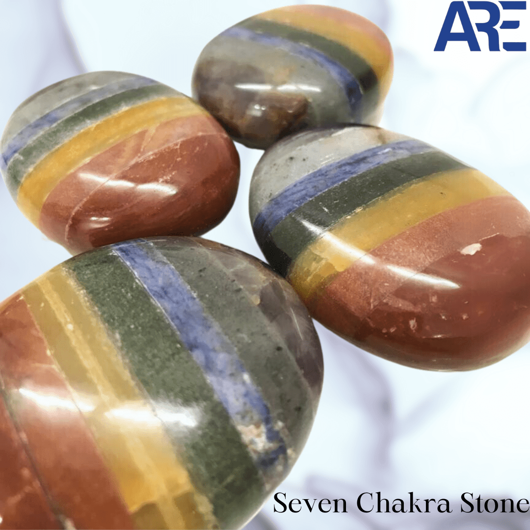 Seven Chakra Palmstone - AEORA ROCKS INDIA - Healing Crystals superstore