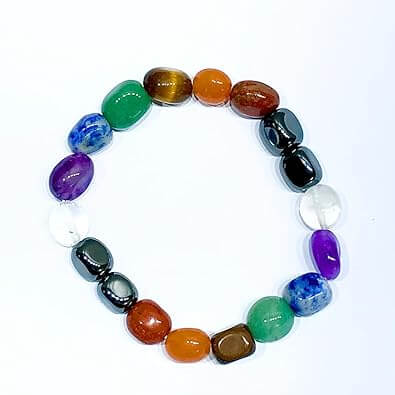 Seven Chakra Tumbled Bracelet in India - AEORA ROCKS INDIA - Healing Crystals superstore