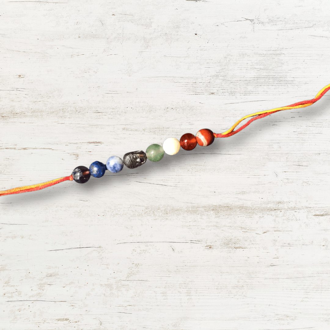 Seven Chakra With Buddha Rakhi in India - Aeora Rocks - AEORA ROCKS INDIA - Healing Crystals superstore