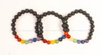 Seven Chakra with Lava Bead Bracelet - AEORA ROCKS INDIA - Healing Crystals superstore
