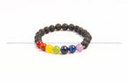Seven Chakra with Lava Bead Bracelet - AEORA ROCKS INDIA - Healing Crystals superstore