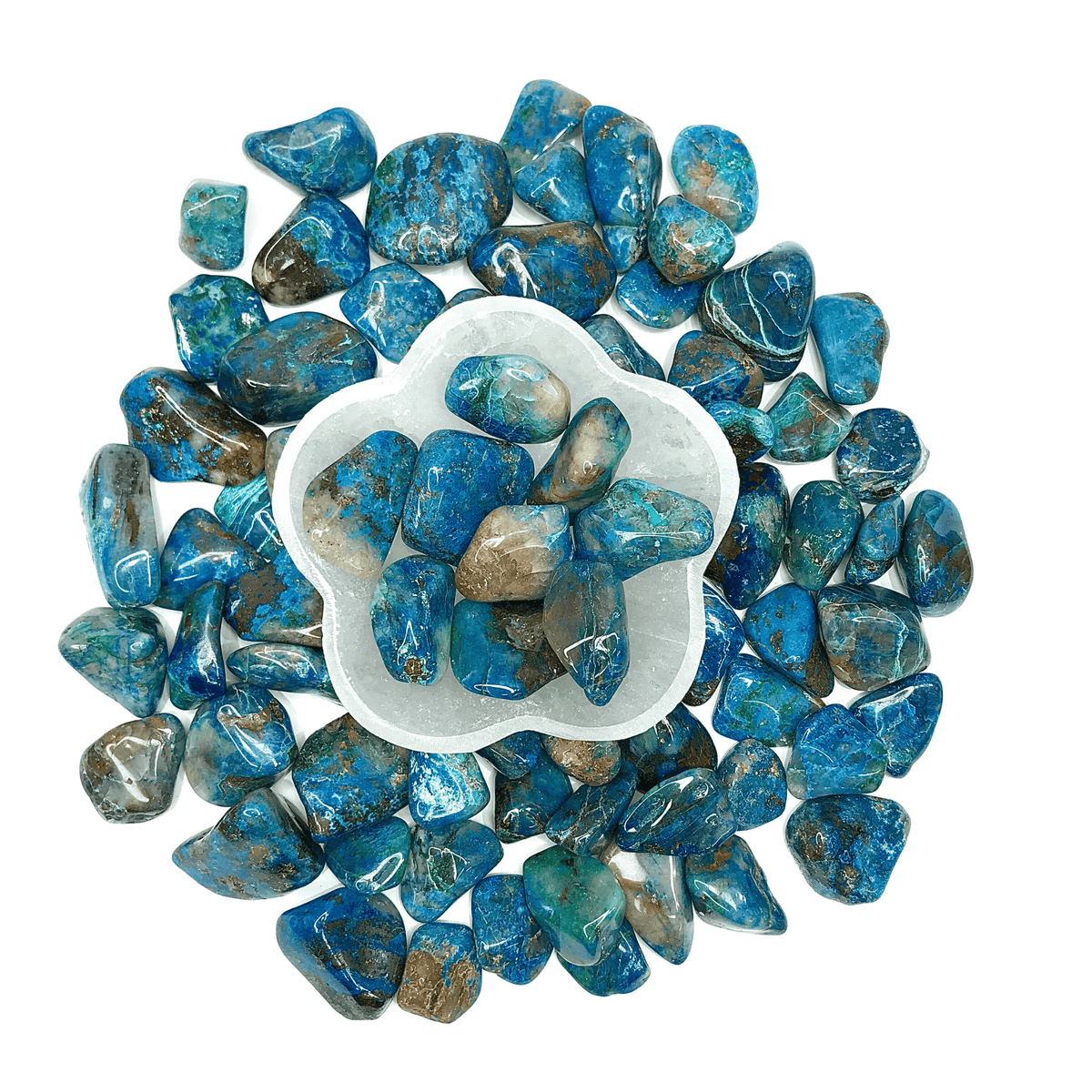 ⁠Shattukite Chryscola Tumbled Stone - AEORA ROCKS INDIA - Healing Crystals superstore