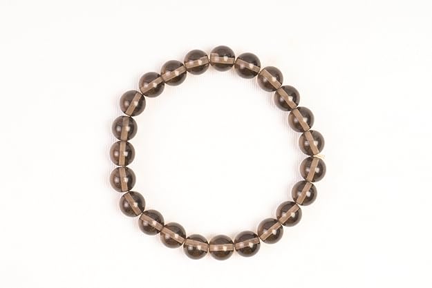 Smoky Quartz Bead Bracelet 8mm - AEORA ROCKS INDIA - Healing Crystals superstore