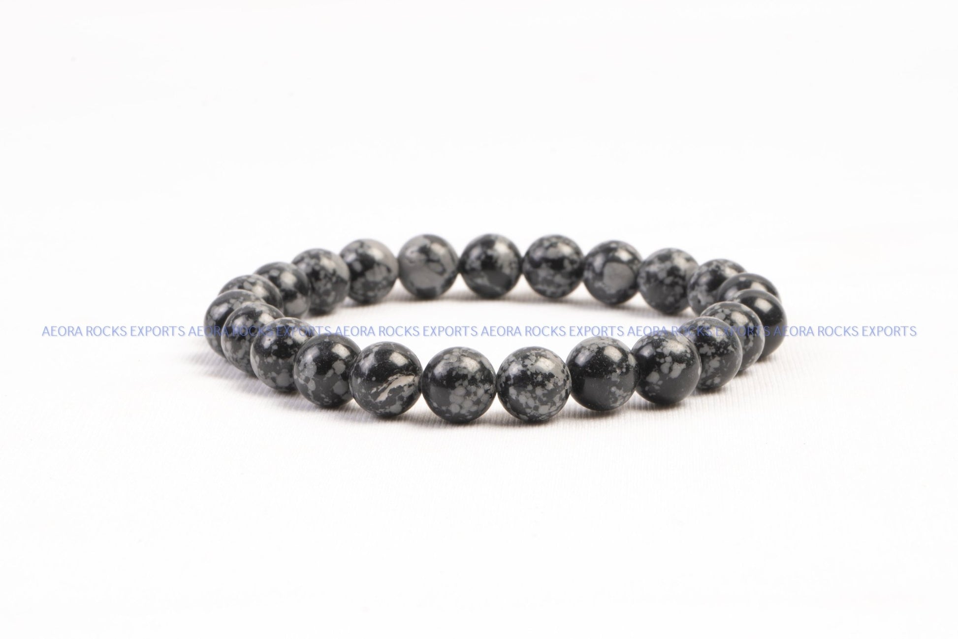 Snowflake Obsidian Bead Bracelet in India - Aeora Rocks - AEORA ROCKS INDIA - Healing Crystals superstore