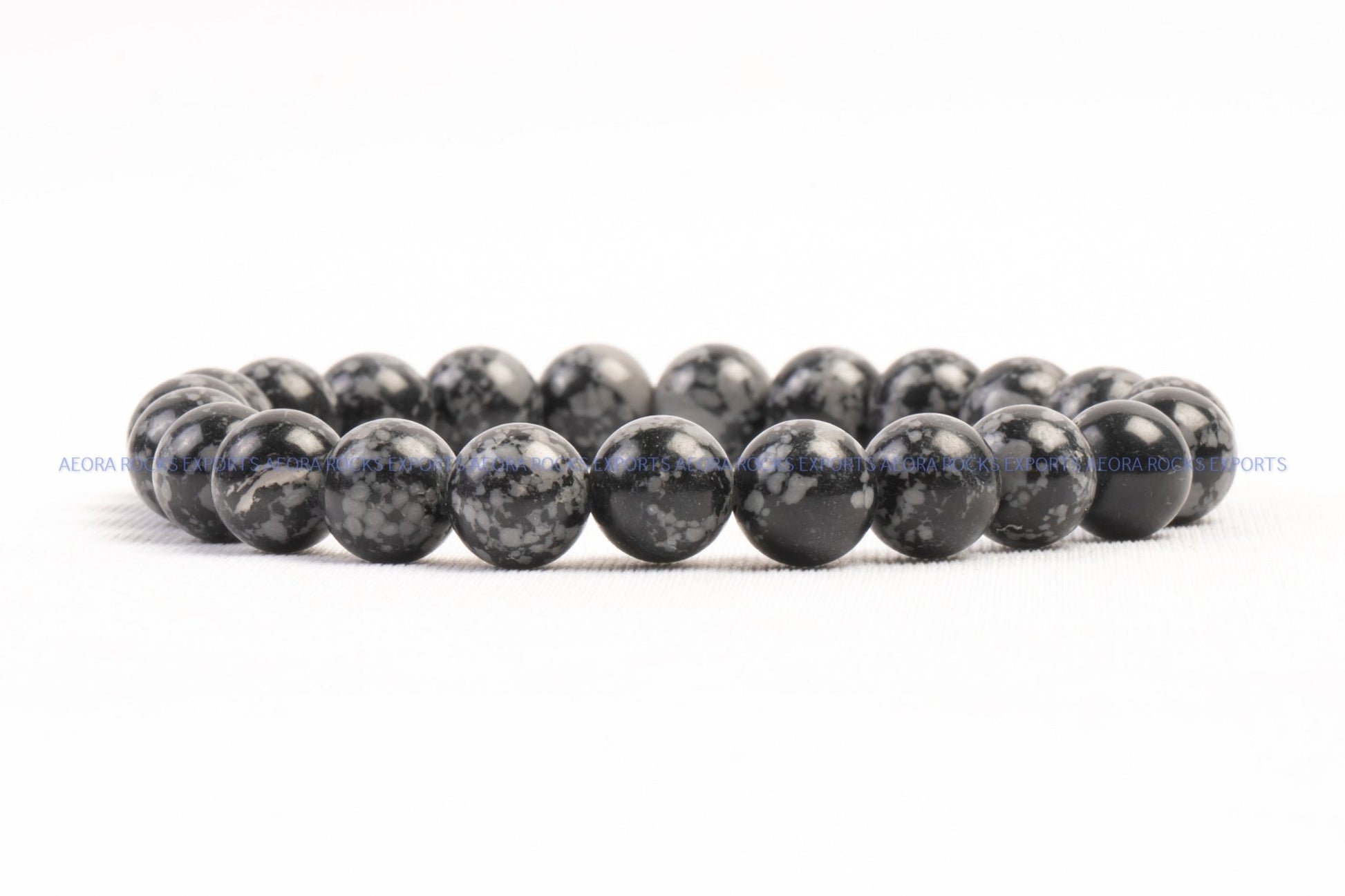 Snowflake Obsidian Bead Bracelet in India - Aeora Rocks - AEORA ROCKS INDIA - Healing Crystals superstore