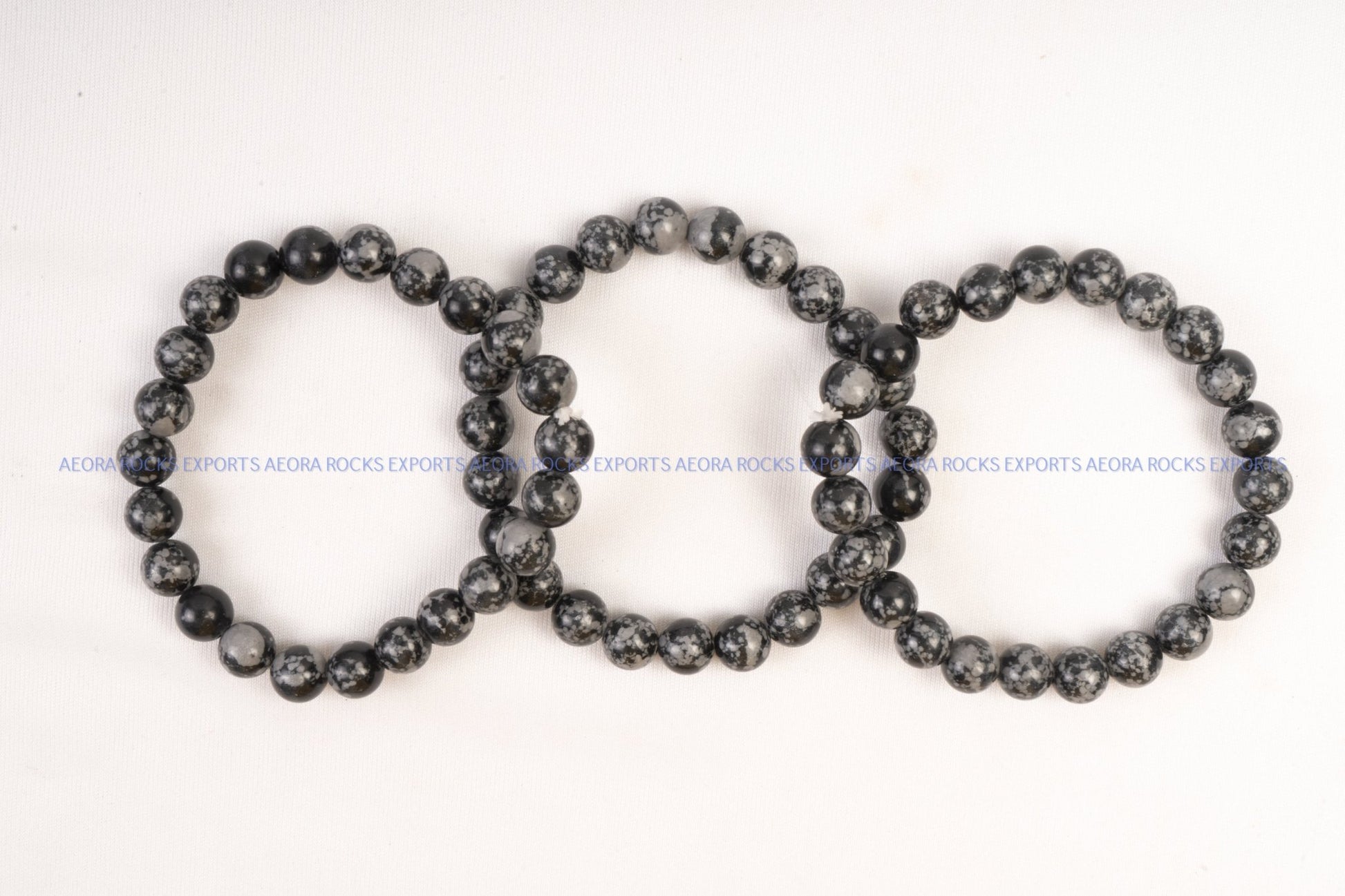 Snowflake Obsidian Bead Bracelet in India - Aeora Rocks - AEORA ROCKS INDIA - Healing Crystals superstore