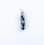 Snowflake Obsidian Single Point Pendant - AEORA ROCKS INDIA - Healing Crystals superstore