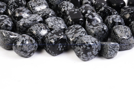 Snowflake Obsidian Tumbled stone in India - Aeora Rocks - AEORA ROCKS INDIA - Healing Crystals superstore