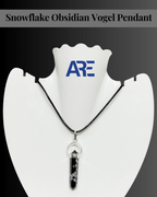 Snowflake Obsidian Vogel Pendant - AEORA ROCKS INDIA - Healing Crystals superstore
