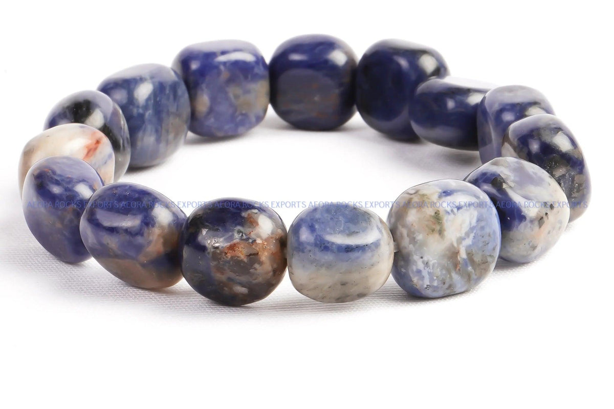 Sodalite Tumbled Bracelet in India - Aeora Rocks - AEORA ROCKS INDIA - Healing Crystals superstore