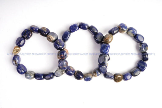 Sodalite Tumbled Bracelet in India - Aeora Rocks - AEORA ROCKS INDIA - Healing Crystals superstore