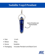 Sodalite Vogel Pendant - AEORA ROCKS INDIA - Healing Crystals superstore