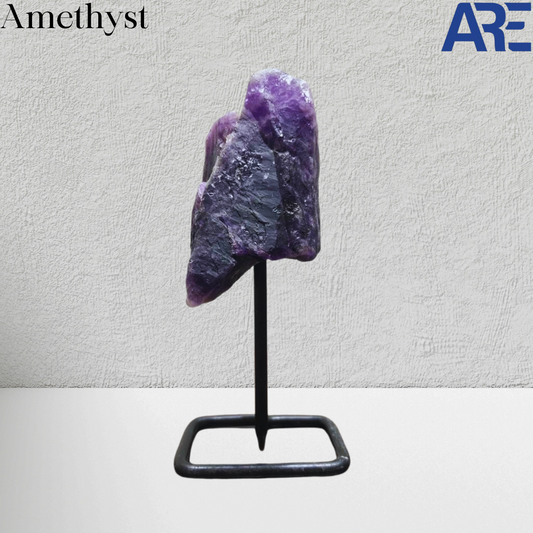 Amethyst Stone on Pin Stand