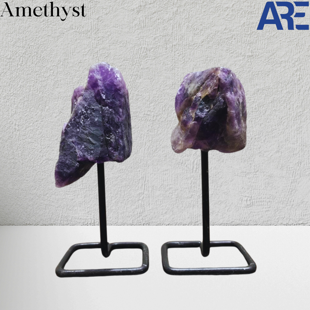 Amethyst Stone on Pin Stand