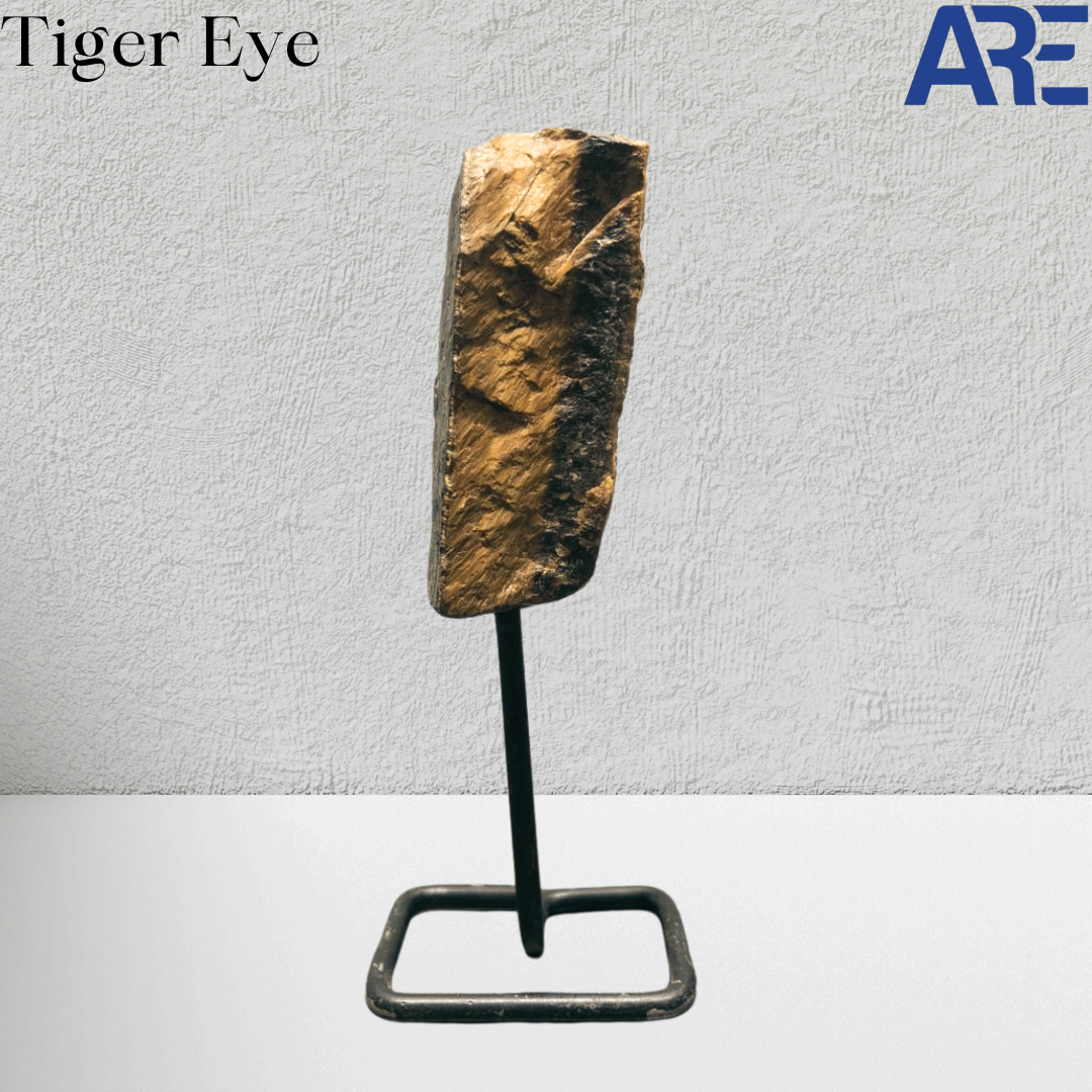 Tiger Eye Stone on Pin Stand