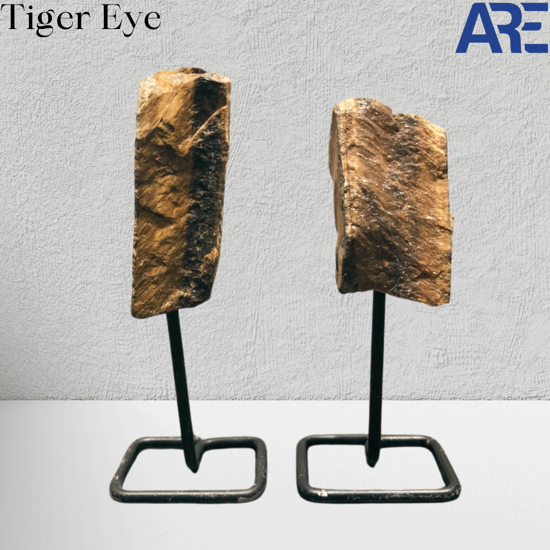Tiger Eye Stone on Pin Stand