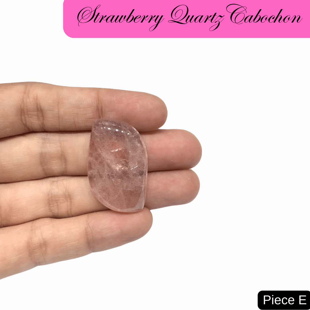 Strawberry Quartz Cabochons - AEORA ROCKS INDIA - Healing Crystals superstore