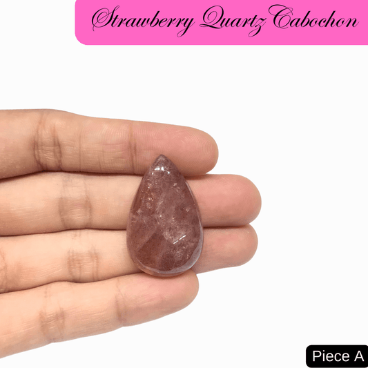 Strawberry Quartz Cabochons - AEORA ROCKS INDIA - Healing Crystals superstore