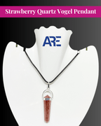 Strawberry Quartz Vogel Pendant - AEORA ROCKS INDIA - Healing Crystals superstore