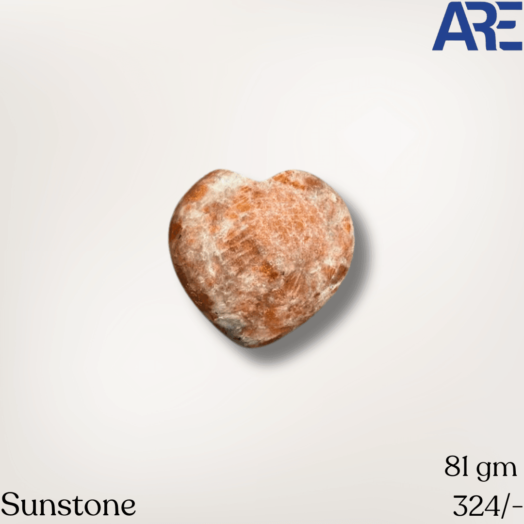 Sunstone Heart - AEORA ROCKS INDIA - Healing Crystals superstore