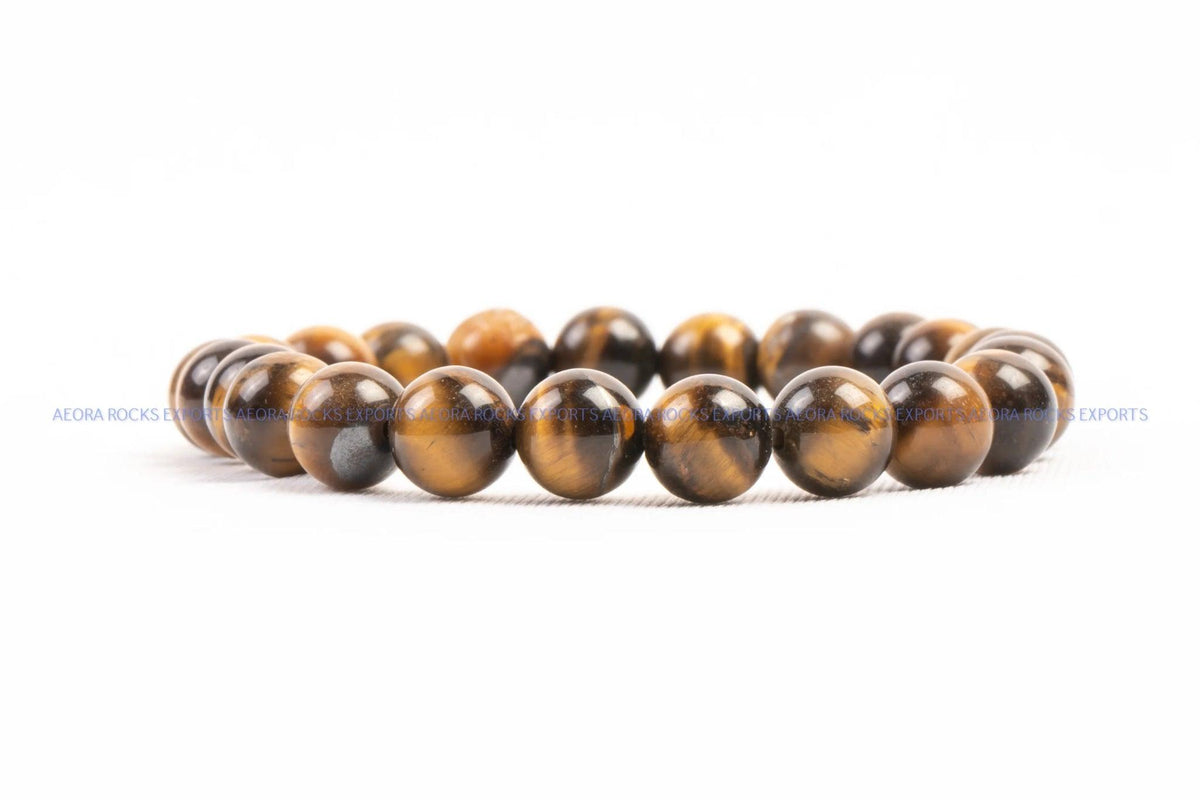 Tiger Eye Beads Bracelet - AEORA ROCKS INDIA - Healing Crystals superstore