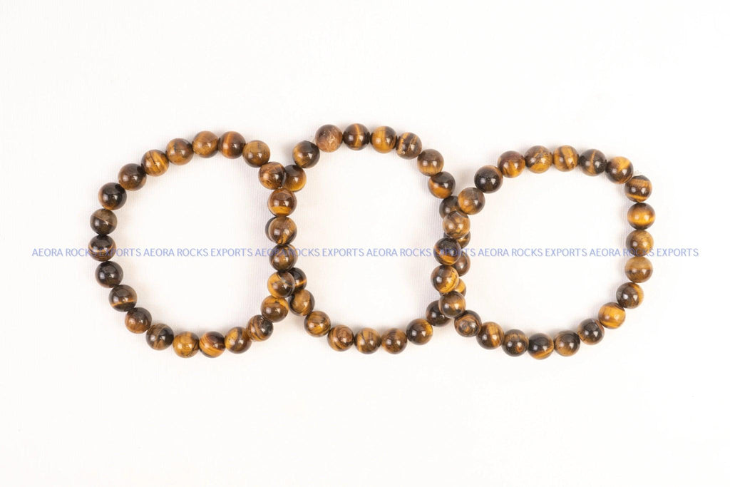 Tiger Eye Beads Bracelet - AEORA ROCKS INDIA - Healing Crystals superstore