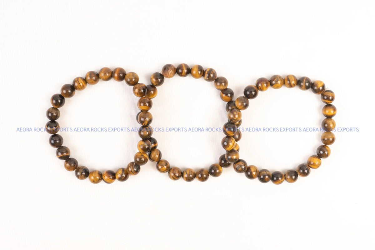 Tiger Eye Beads Bracelet - AEORA ROCKS INDIA - Healing Crystals superstore