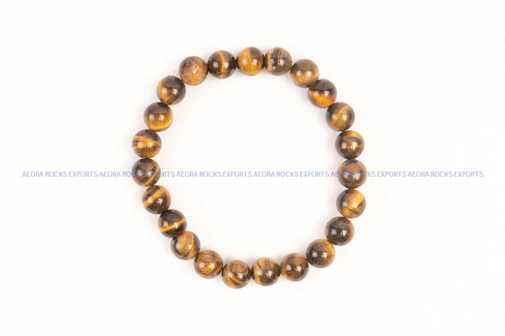 Tiger Eye Beads Bracelet - AEORA ROCKS INDIA - Healing Crystals superstore
