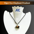 Tiger Eye Elephant Pendant - AEORA ROCKS INDIA - Healing Crystals superstore