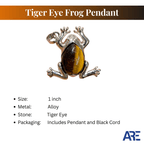 Tiger Eye Frog Pendant - AEORA ROCKS INDIA - Healing Crystals superstore