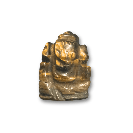 Tiger Eye Ganpati Murti - AEORA ROCKS INDIA - Healing Crystals superstore