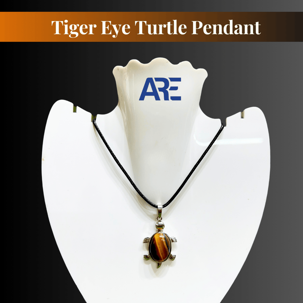 Tiger Eye Turtle Pendant - AEORA ROCKS INDIA - Healing Crystals superstore