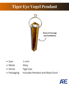 Tiger Eye Vogel Pendant - AEORA ROCKS INDIA - Healing Crystals superstore