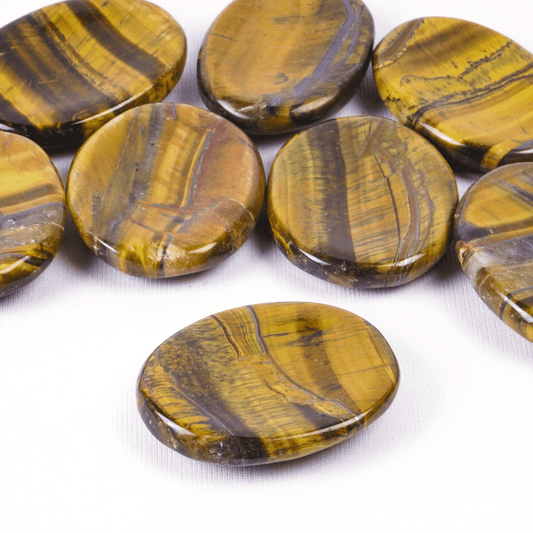 Tigers Eye Worry Stone - AEORA ROCKS INDIA - Healing Crystals superstore