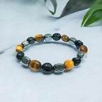 Triple Protection Tumbled Bracelet - AEORA ROCKS INDIA - Healing Crystals superstore