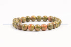 Unakite Bead Bracelet 8mm in India - Aeora Rocks - AEORA ROCKS INDIA - Healing Crystals superstore