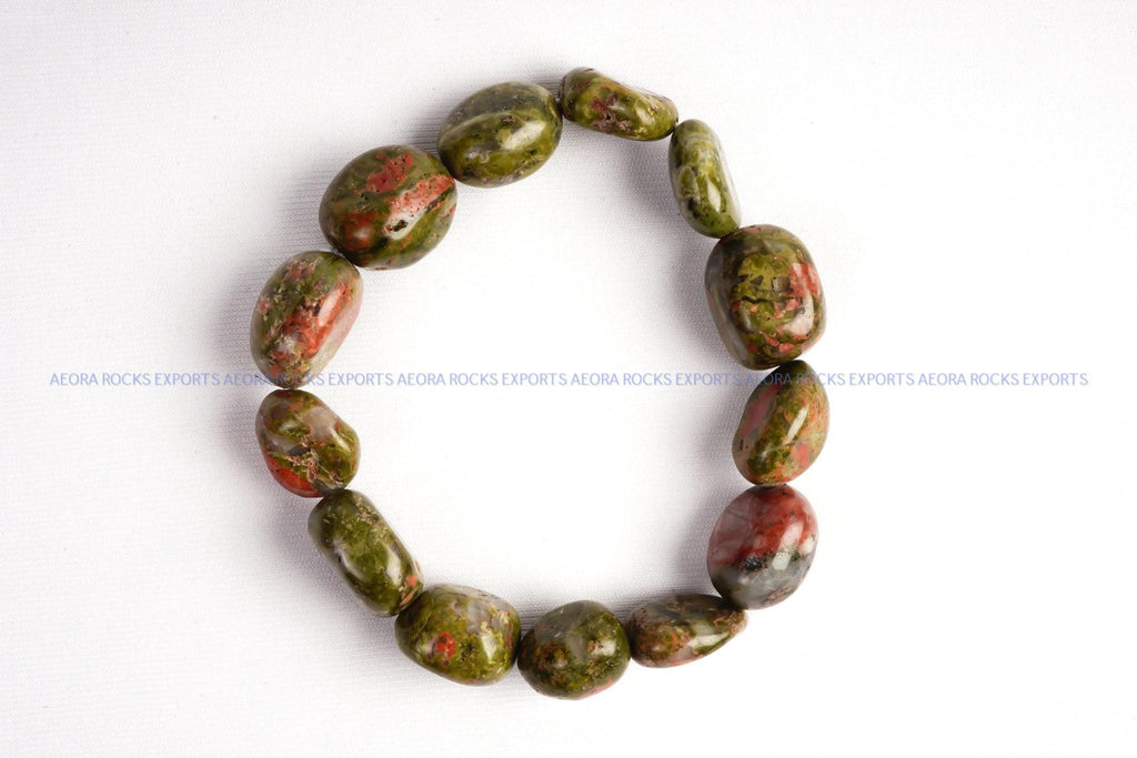 Unakite Tumbled Bracelet in India - Aeora Rocks - AEORA ROCKS INDIA - Healing Crystals superstore