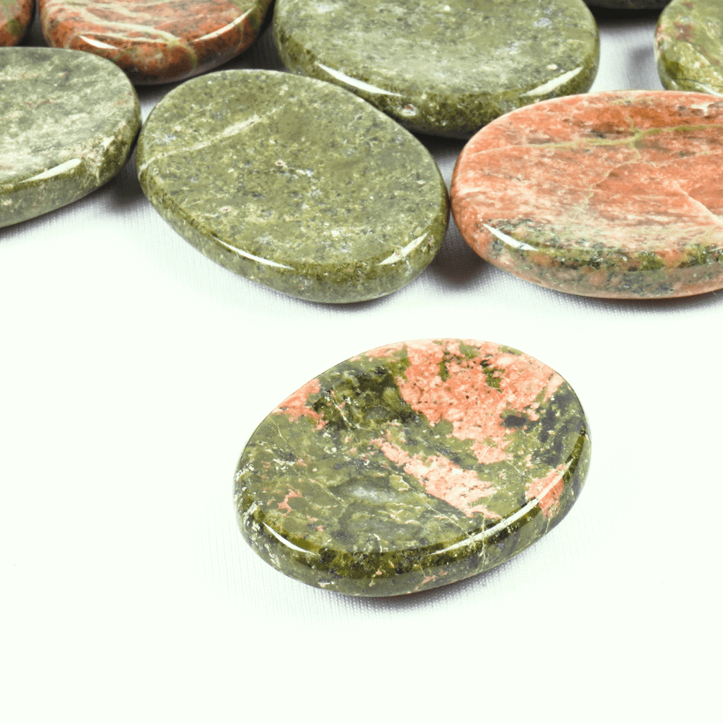 Unakite Worry Stone - AEORA ROCKS INDIA - Healing Crystals superstore