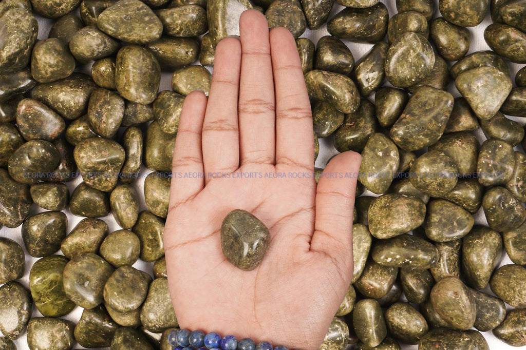 Vesuvianite Tumbled Stone in India - Aeora Rocks - AEORA ROCKS INDIA - Healing Crystals superstore