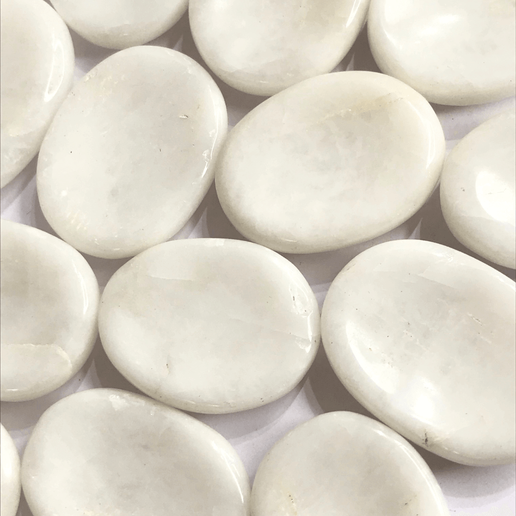 White Jasper Worry Stone - AEORA ROCKS INDIA - Healing Crystals superstore