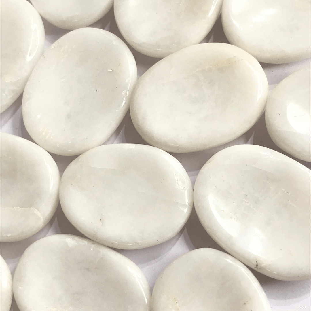 White Jasper Worry Stone - AEORA ROCKS INDIA - Healing Crystals superstore