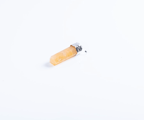 Yellow Aventurine Single Point Pendant - AEORA ROCKS INDIA - Healing Crystals superstore