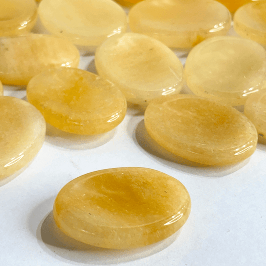 Yellow Aventurine Worry Stone - AEORA ROCKS INDIA - Healing Crystals superstore