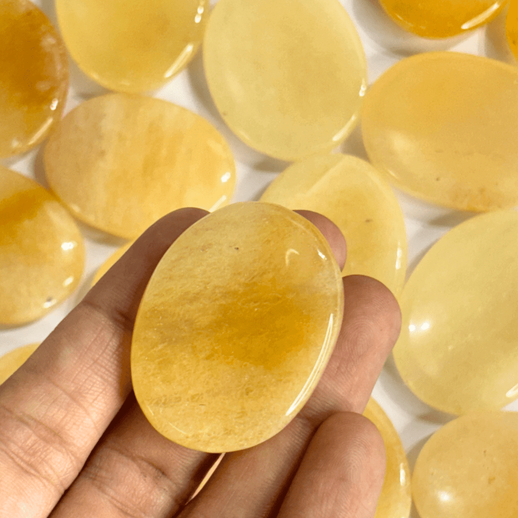 Yellow Aventurine Worry Stone - AEORA ROCKS INDIA - Healing Crystals superstore