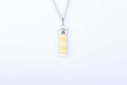 Yellow Calcite Single Point Pendant - AEORA ROCKS INDIA - Healing Crystals superstore