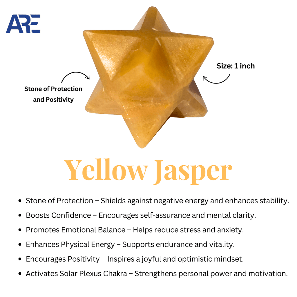 Yellow Jasper Merkaba - AEORA ROCKS INDIA - Healing Crystals superstore