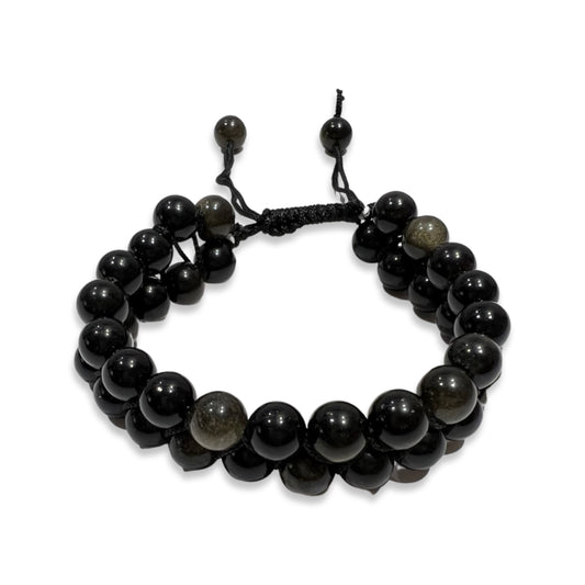Black Obsidian String Bracelet