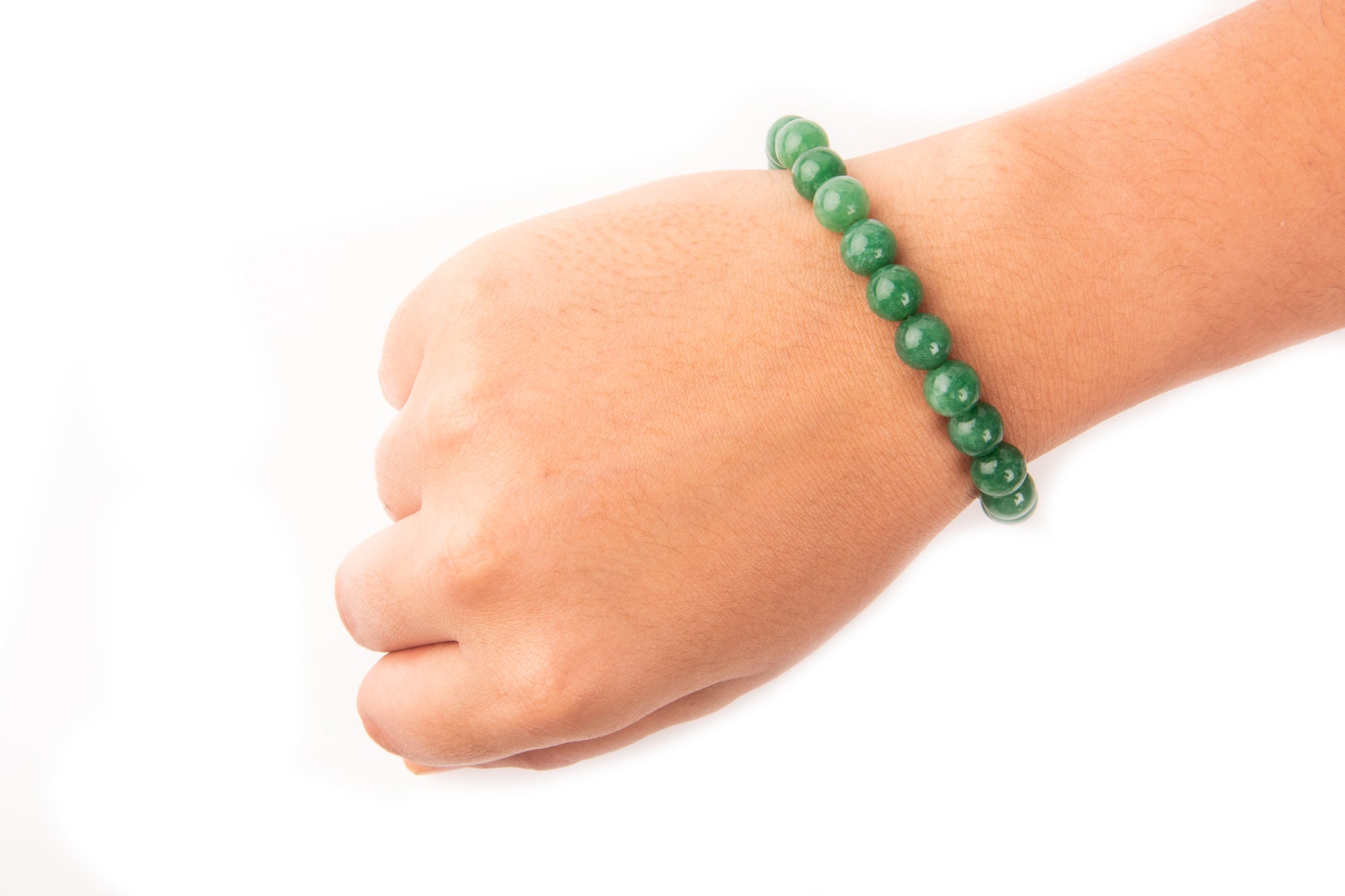 Inner balance” Dark Green Jade beaded bracelet for women, natural green  bracelet for her – Crystal boutique