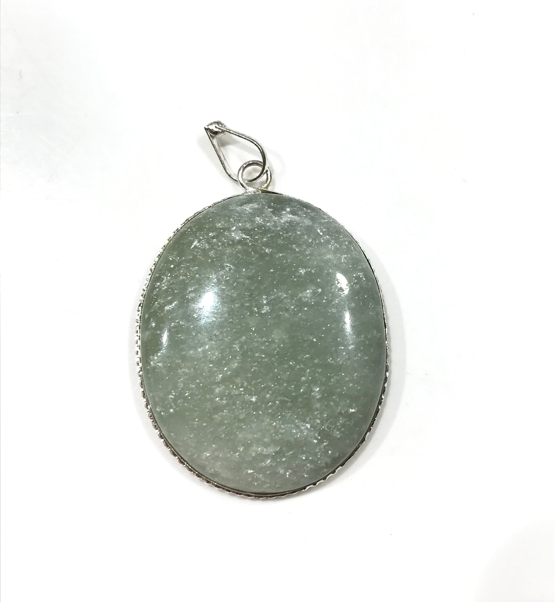 Green Aventurine Oval Pendants