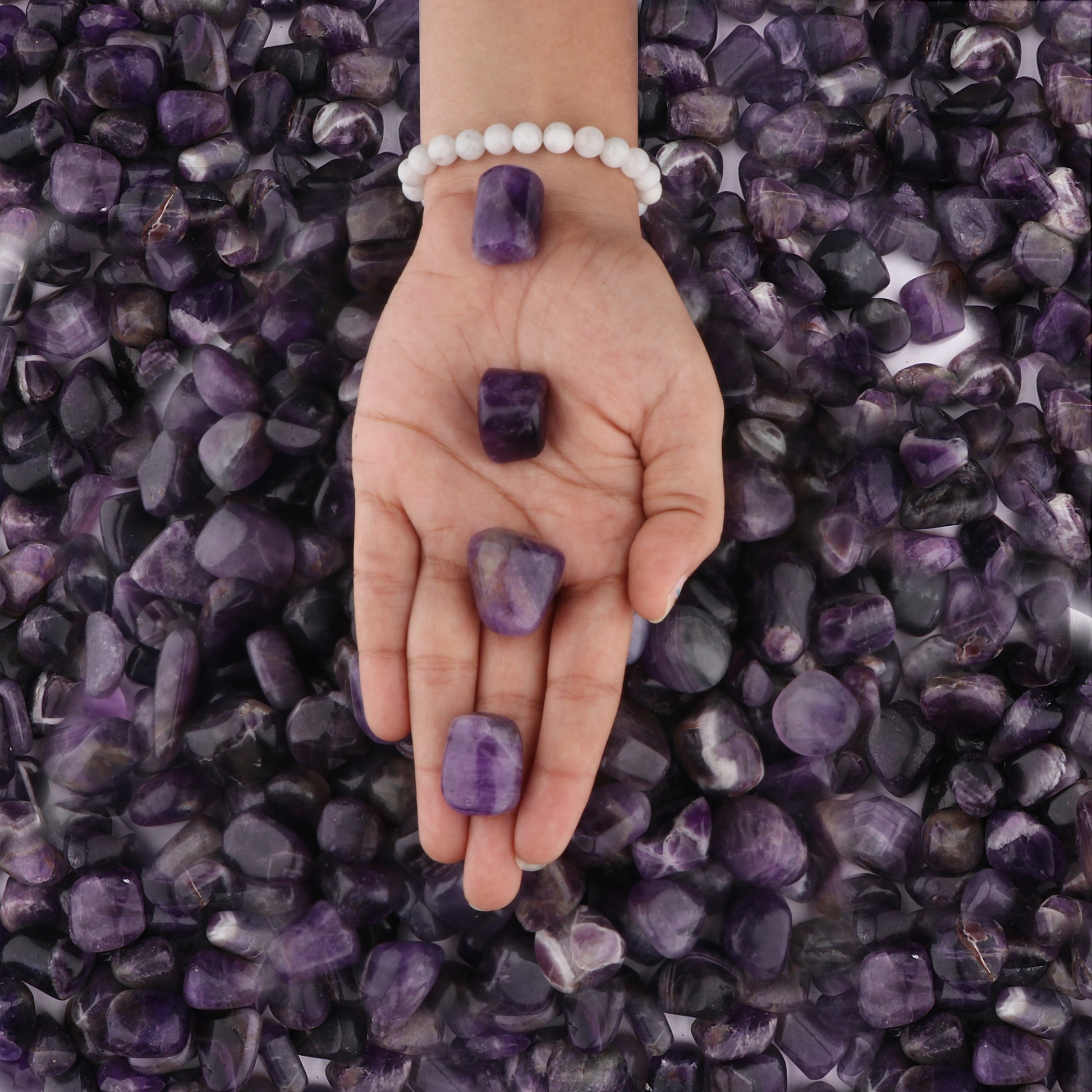 Tumble Stone Amethyst| Buy Online Amethyst Tumble Stone | Healing Crystal |  Natural Crystals – AEORA ROCKS INDIA -Healing Crystals superstore